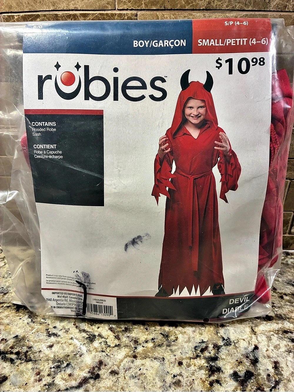 Robies Devil Costume Girls Small NWT